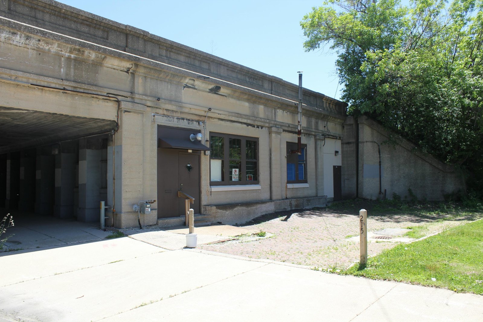 Former depot in south abutment
